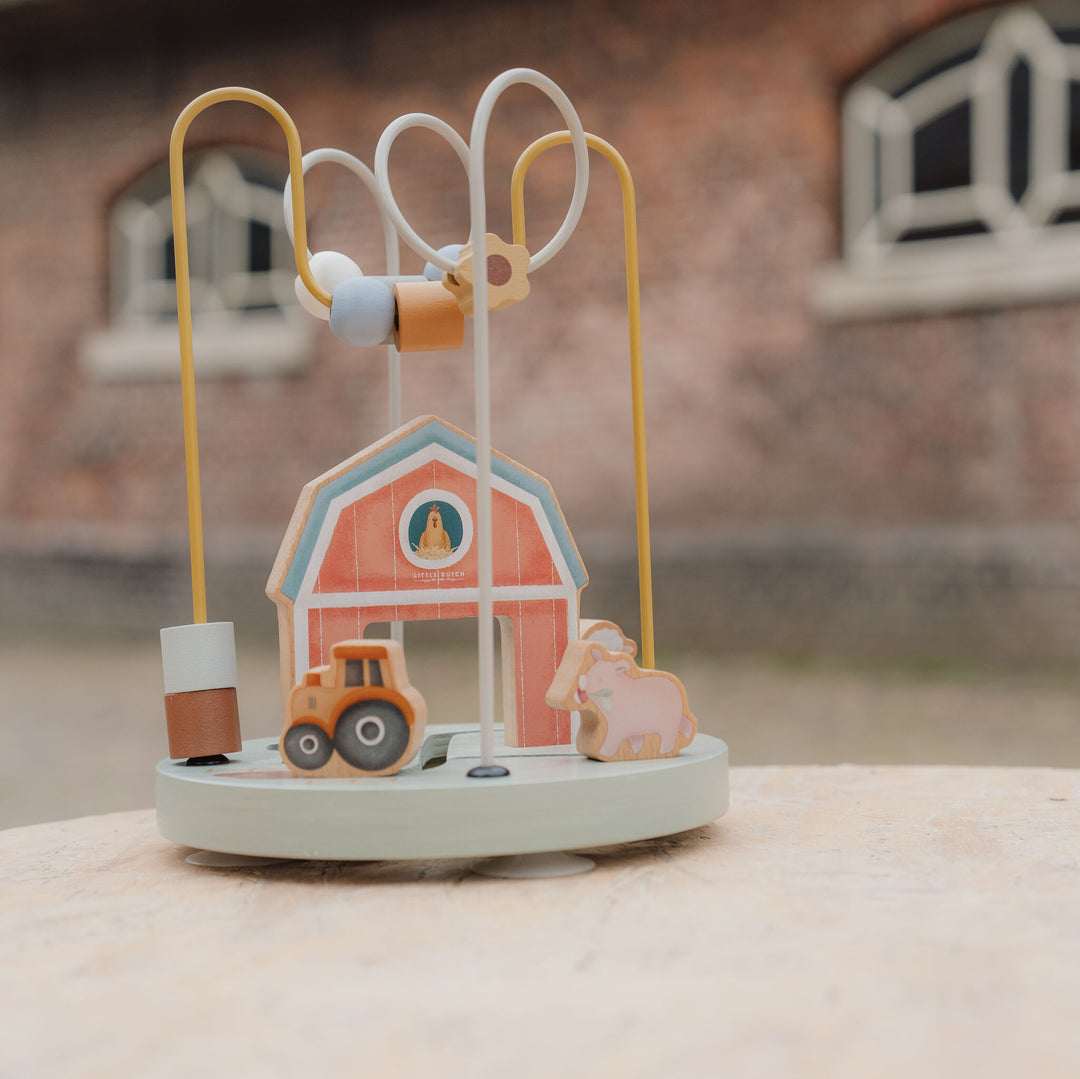 Little Dutch - Wooden Activity Spiral - Little Farm - Mabel & Fox