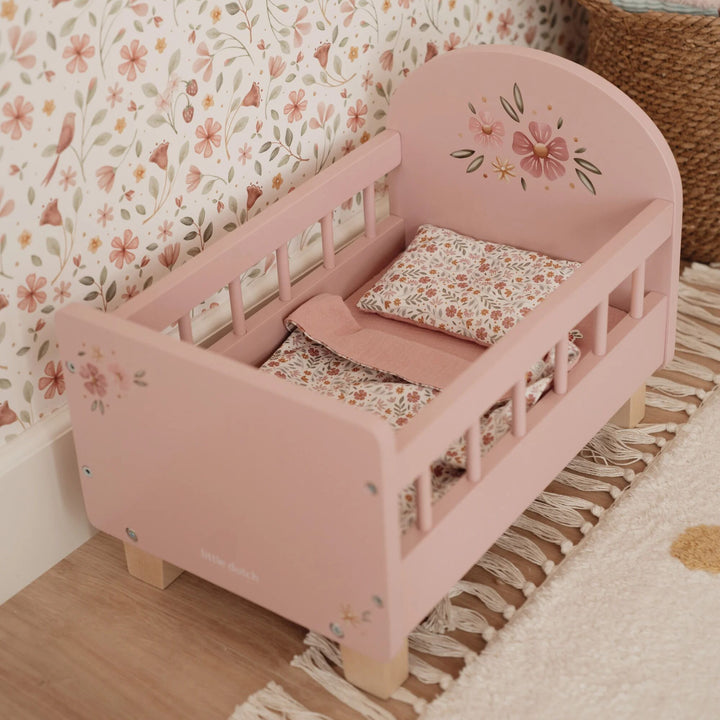 Little Dutch - Wooden Doll Bed - Mabel & Fox