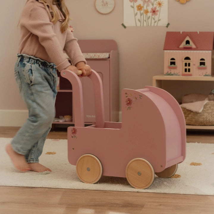 Little Dutch - Wooden Doll Pram - Mabel & Fox