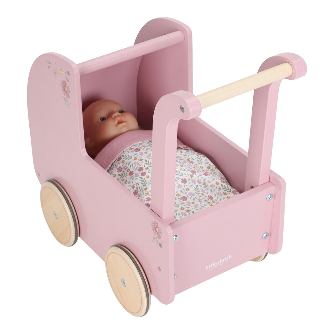 Little Dutch - Wooden Doll Pram - Mabel & Fox