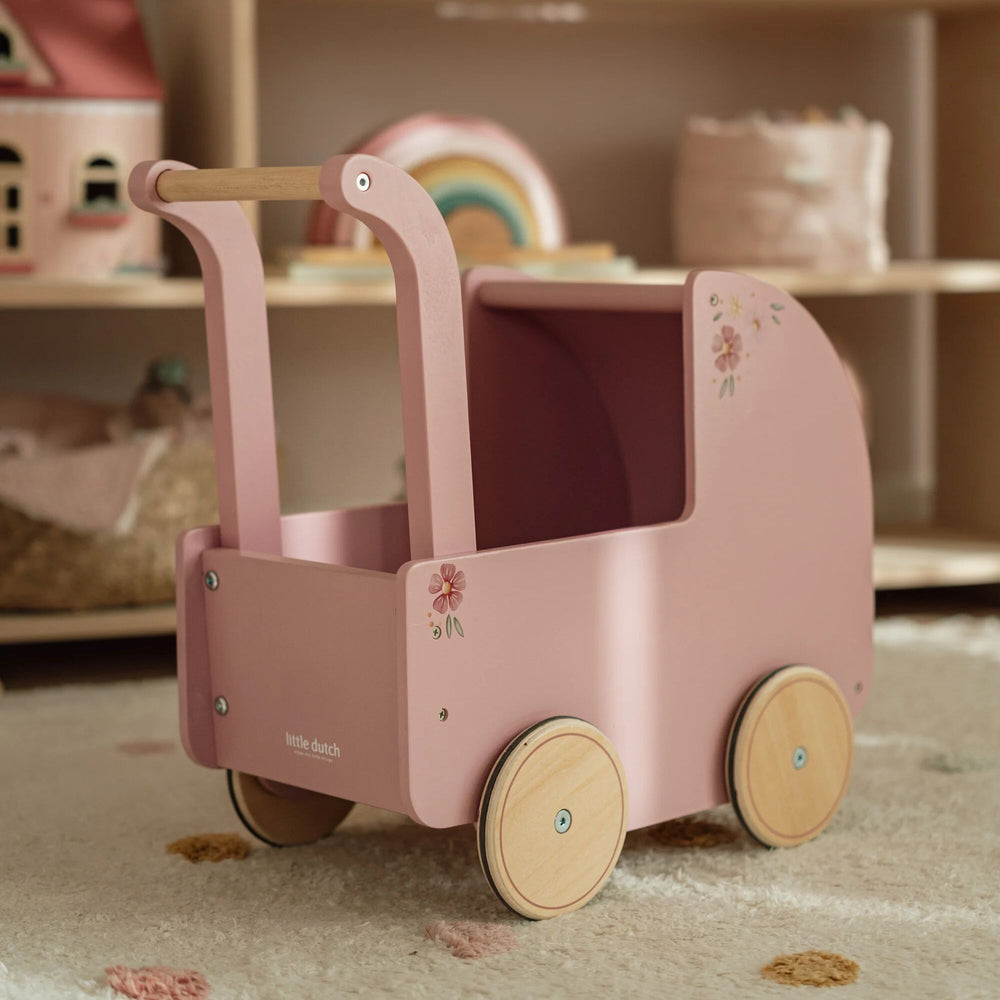 Little Dutch - Wooden Doll Pram - Mabel & Fox