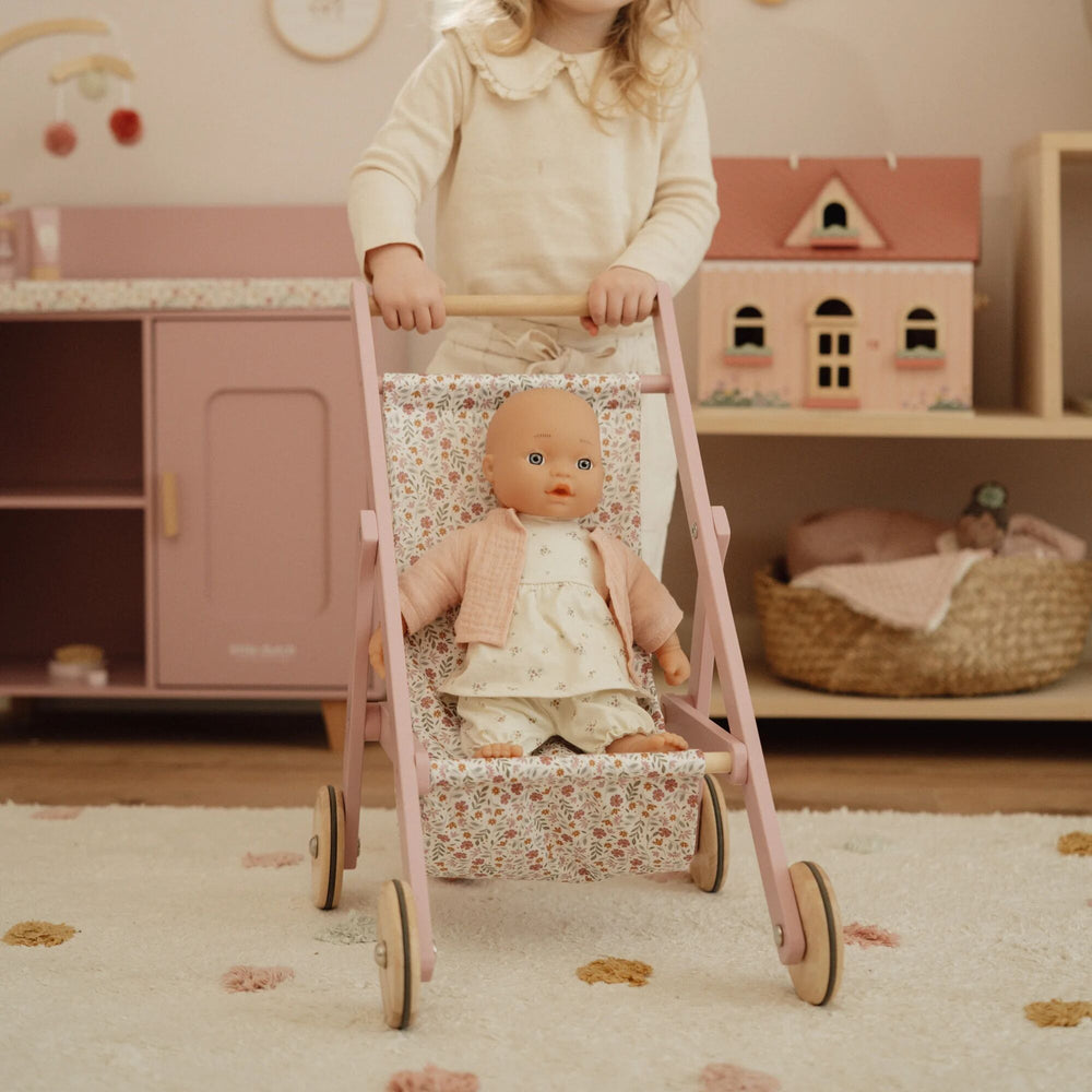Little Dutch - Wooden Doll Stroller - Mabel & Fox