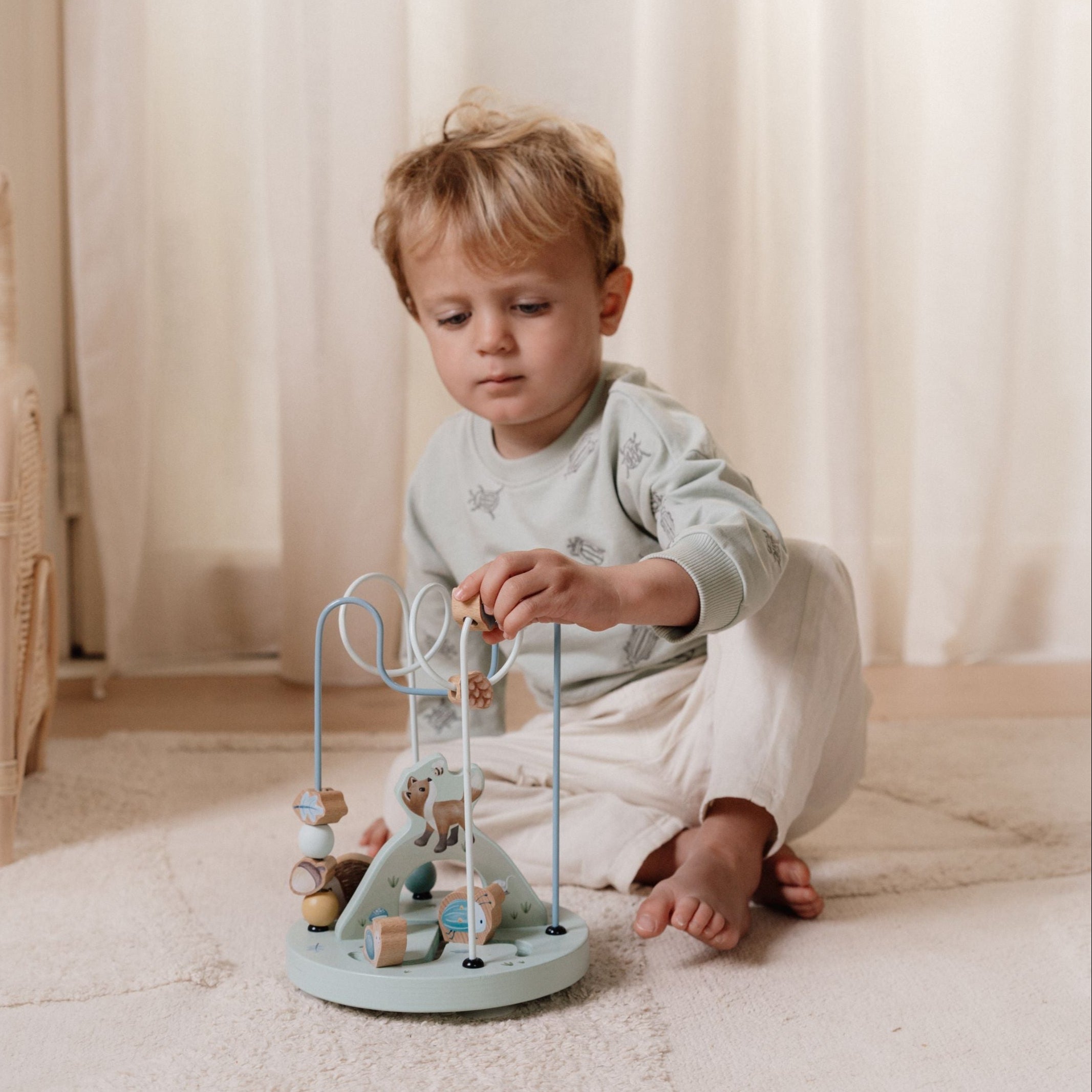 Little Dutch - Wooden Fox Activity Spiral - Forest Friends – Mabel