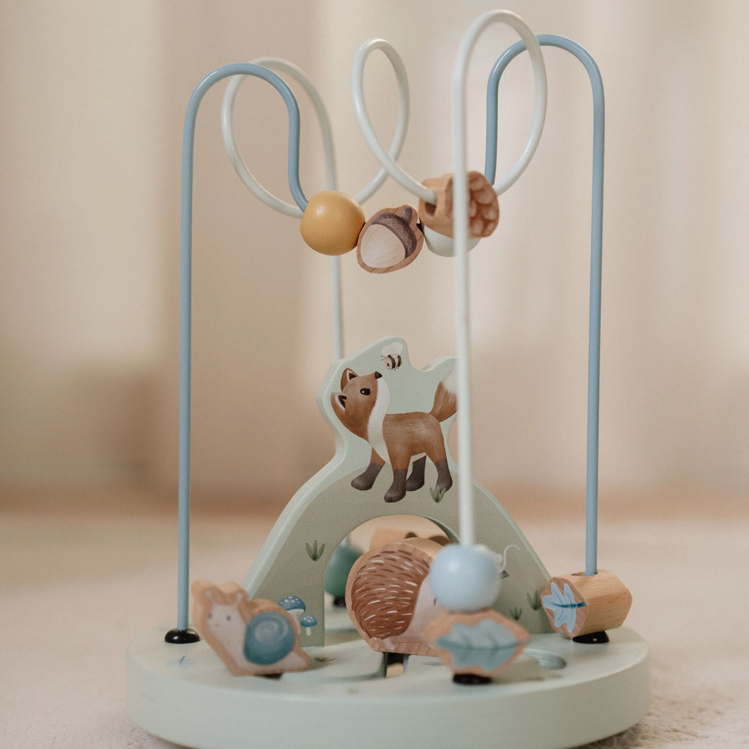 Little Dutch - Wooden Fox Activity Spiral - Forest Friends - Mabel & Fox