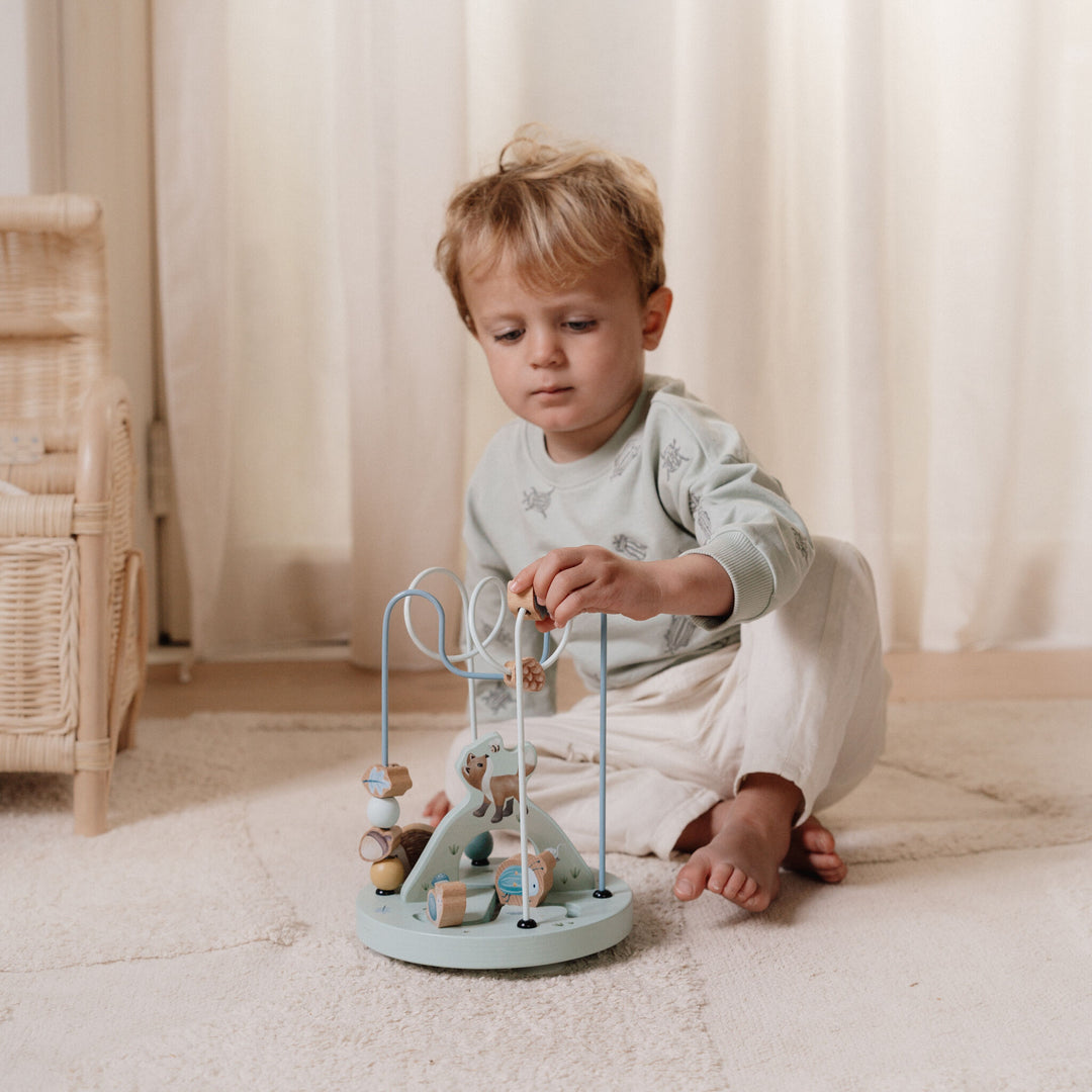 Little Dutch - Wooden Fox Activity Spiral - Forest Friends - Mabel & Fox