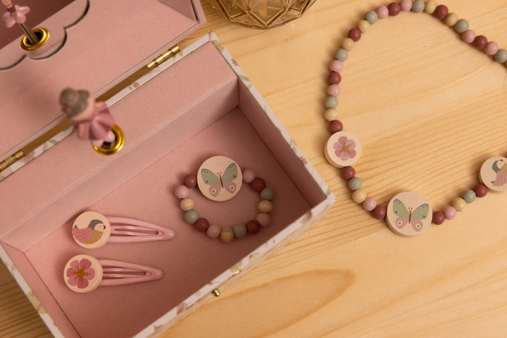Little Dutch - Wooden Jewellery Set - Flowers - Mabel & Fox
