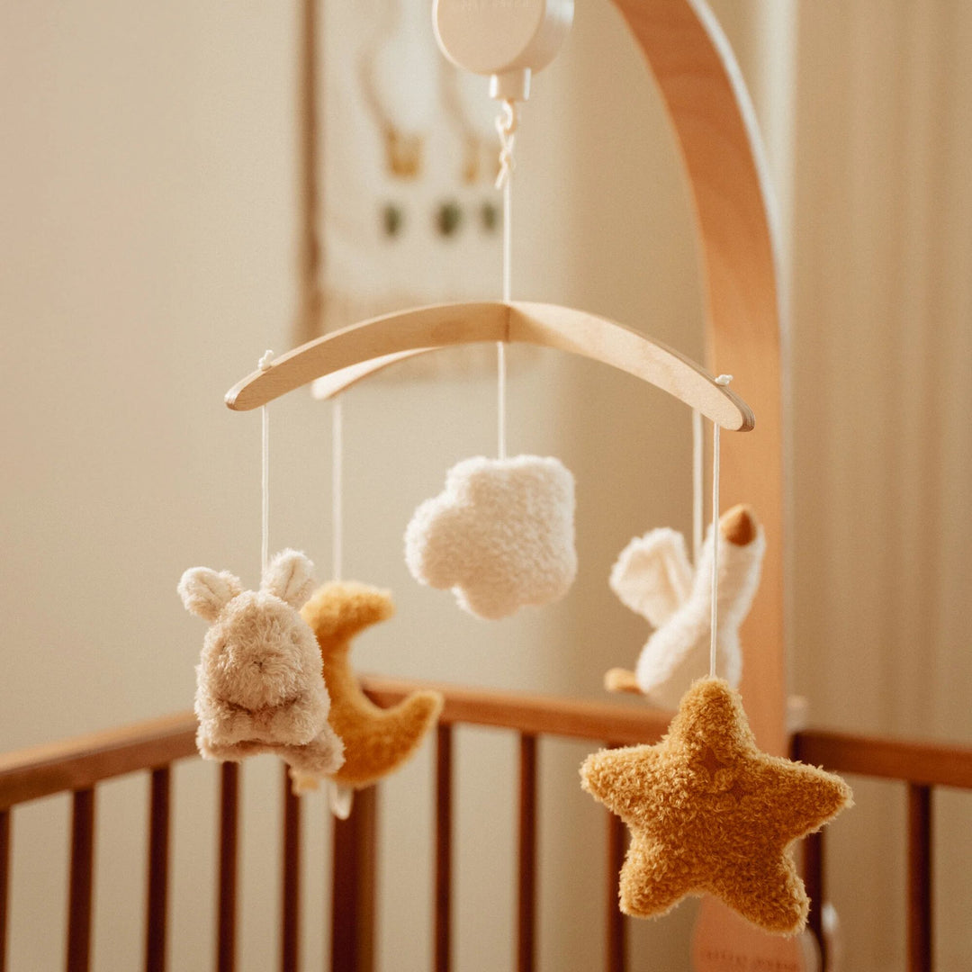 Little Dutch - Wooden Music Mobile - Newborn Naturals - Mabel & Fox