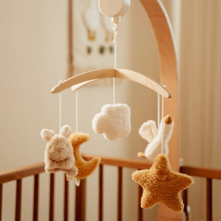 Little Dutch - Wooden Music Mobile - Newborn Naturals - Mabel & Fox