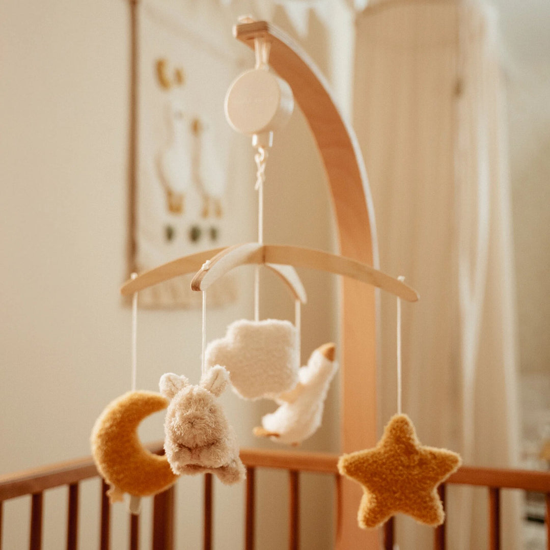 Little Dutch - Wooden Music Mobile - Newborn Naturals - Mabel & Fox