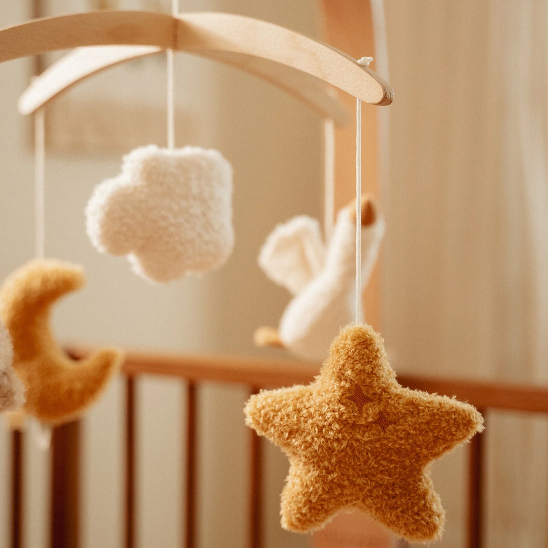 Little Dutch - Wooden Music Mobile - Newborn Naturals - Mabel & Fox