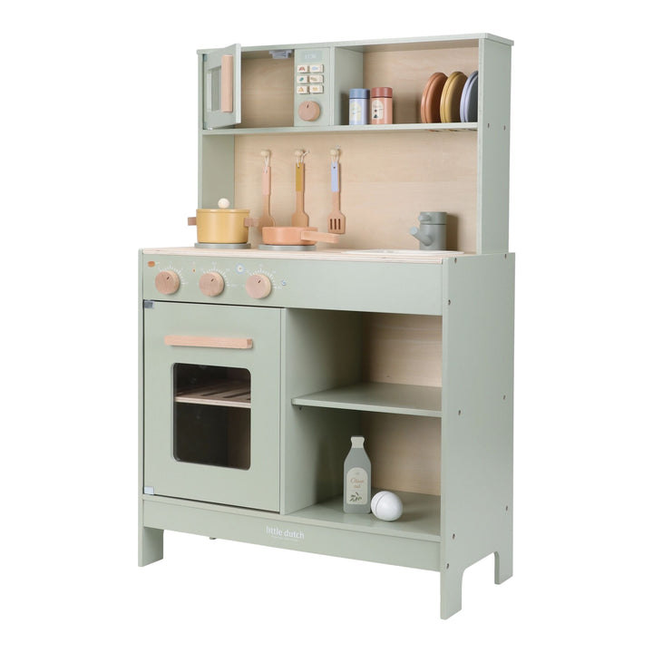 Little Dutch - Wooden Play Kitchen - Mint - Mabel & Fox