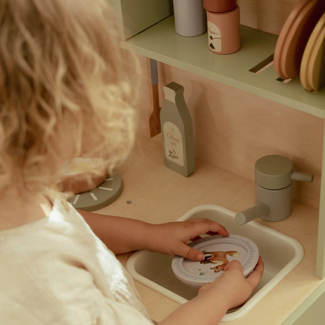 Little Dutch - Wooden Play Kitchen - Mint - Mabel & Fox