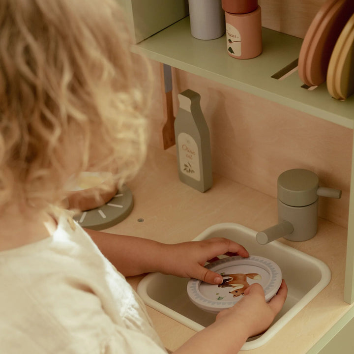 Little Dutch - Wooden Play Kitchen - Mint - Mabel & Fox