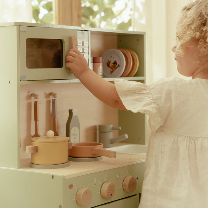 Little Dutch - Wooden Play Kitchen - Mint - Mabel & Fox