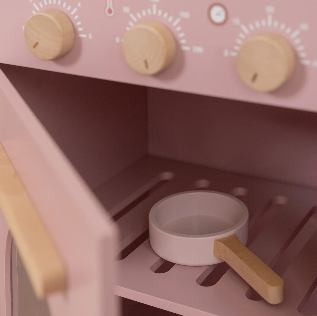Little Dutch - Wooden Play Kitchen - Pink - Mabel & Fox