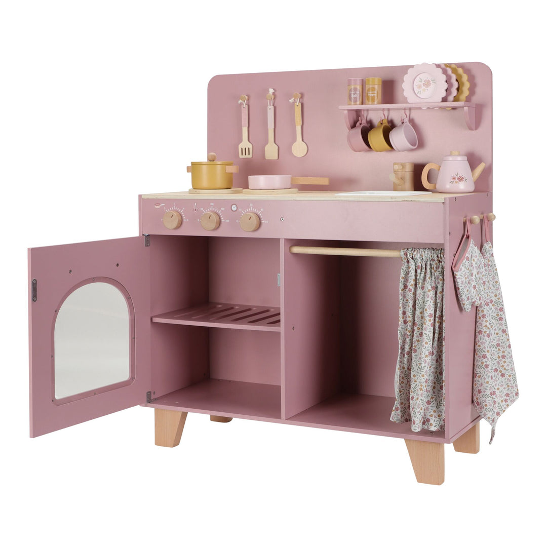 Little Dutch - Wooden Play Kitchen - Pink - Mabel & Fox