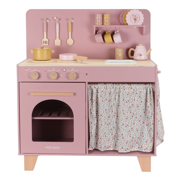 Little Dutch - Wooden Play Kitchen - Pink - Mabel & Fox