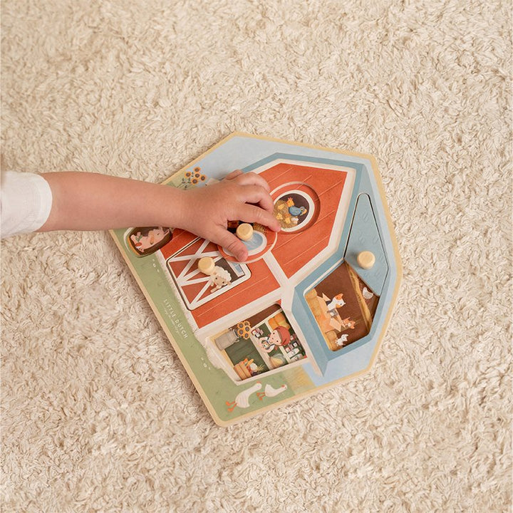Little Dutch - Wooden Puzzle - Little Farm - Mabel & Fox