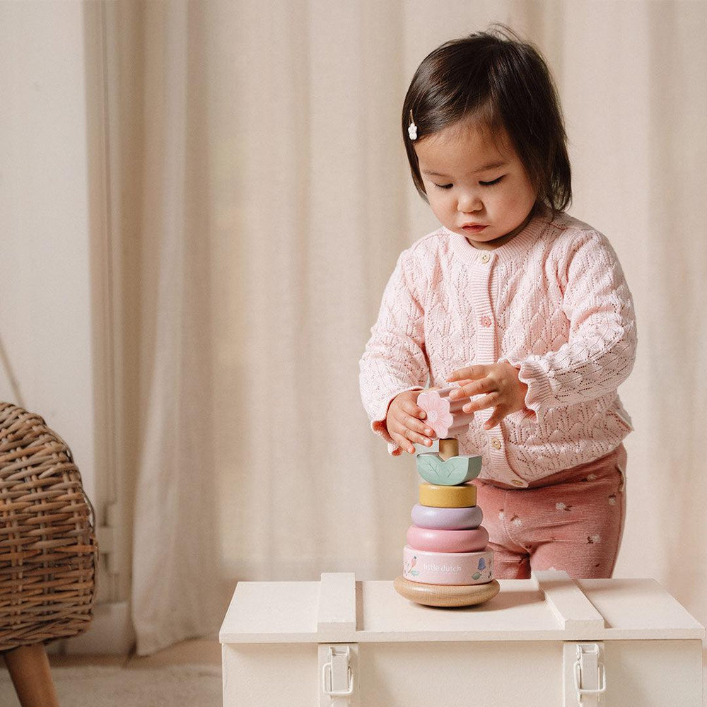 Little Dutch - Wooden Rocking Ring Stacker - Fairy Garden - Mabel & Fox