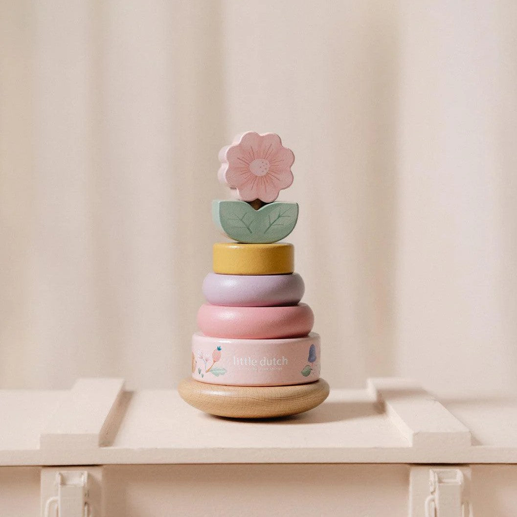 Little Dutch - Wooden Rocking Ring Stacker - Fairy Garden - Mabel & Fox