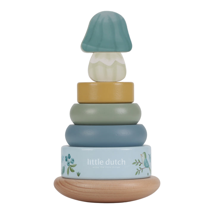 Little Dutch - Wooden Rocking Ring Stacker - Forest Friends - Mabel & Fox