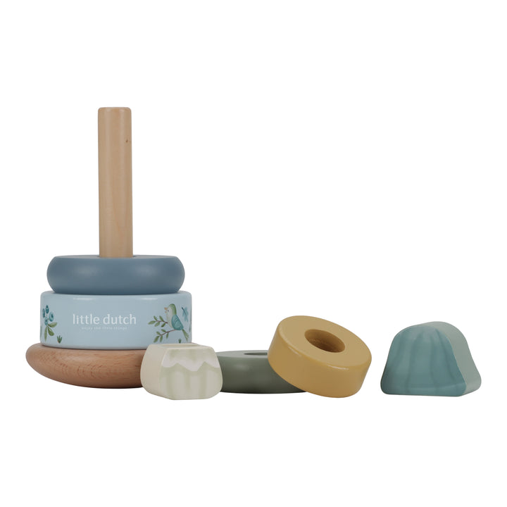 Little Dutch - Wooden Rocking Ring Stacker - Forest Friends - Mabel & Fox