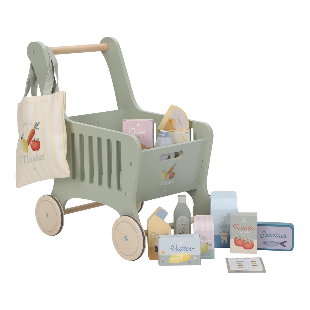 Little Dutch - Wooden Shopping Cart - Mabel & Fox