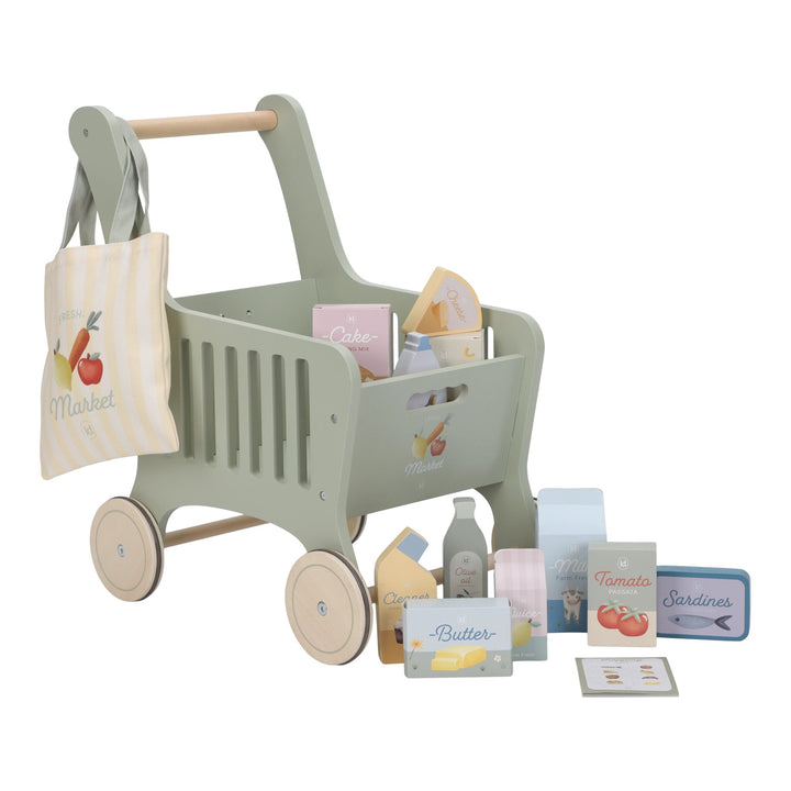 Little Dutch - Wooden Shopping Cart - Mabel & Fox