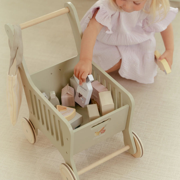 Little Dutch - Wooden Shopping Cart - Mabel & Fox