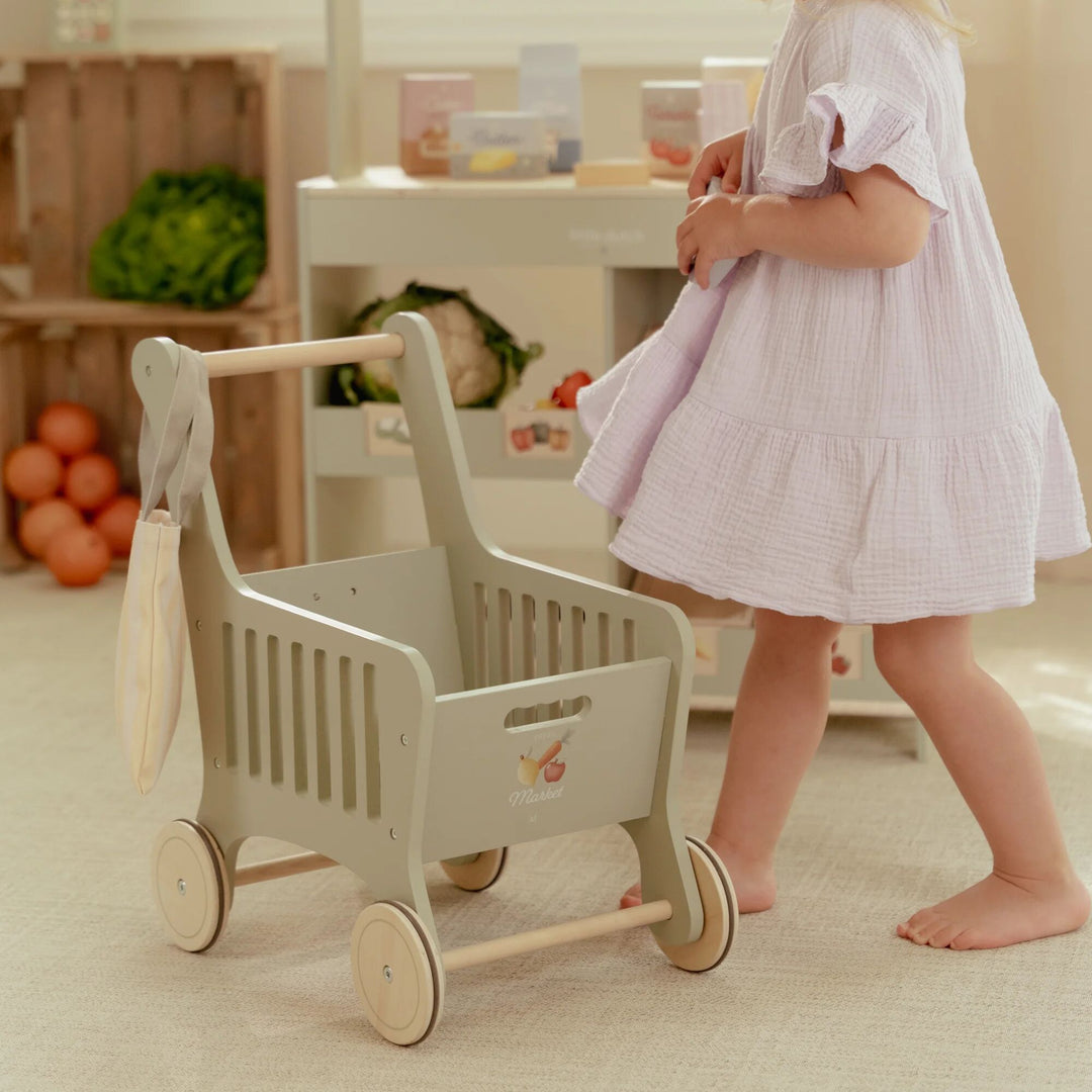 Little Dutch - Wooden Shopping Cart - Mabel & Fox