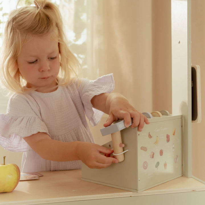 Little Dutch - Wooden Toy Cash Register With Scanner - Mabel & Fox