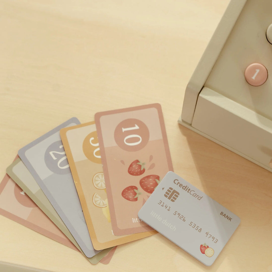 Little Dutch - Wooden Toy Cash Register With Scanner - Mabel & Fox