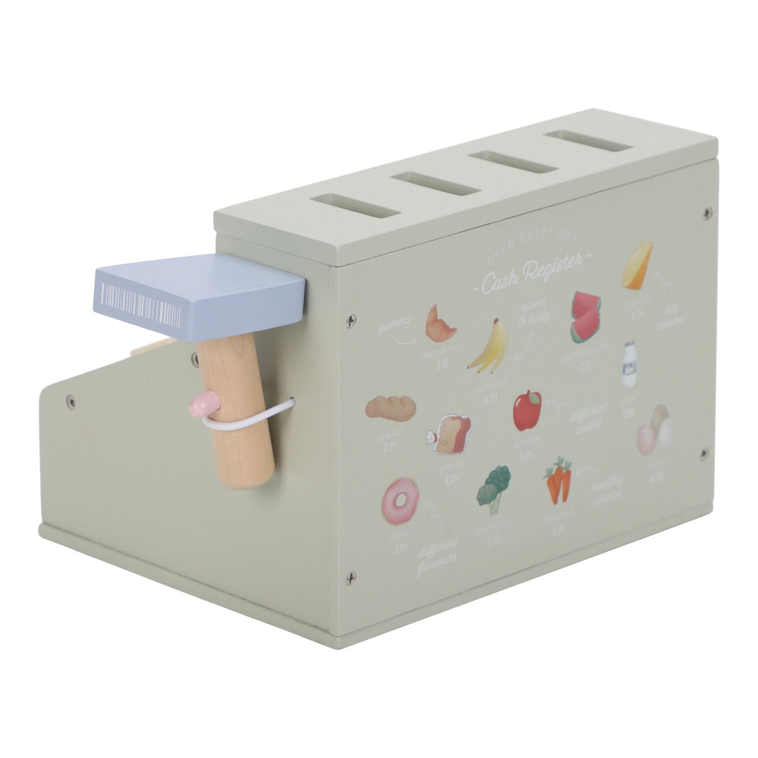 Little Dutch - Wooden Toy Cash Register With Scanner - Mabel & Fox