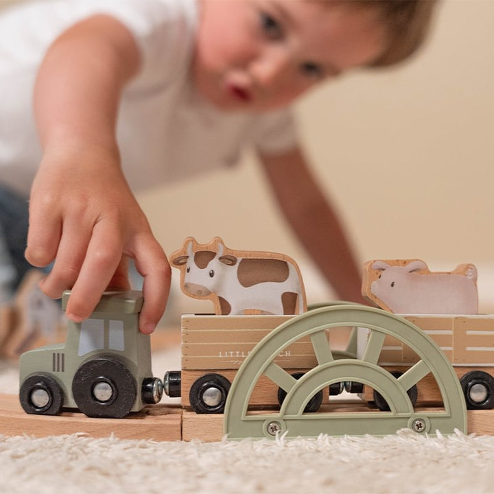 Little Dutch - Wooden Train Track - Little Farm - Mabel & Fox