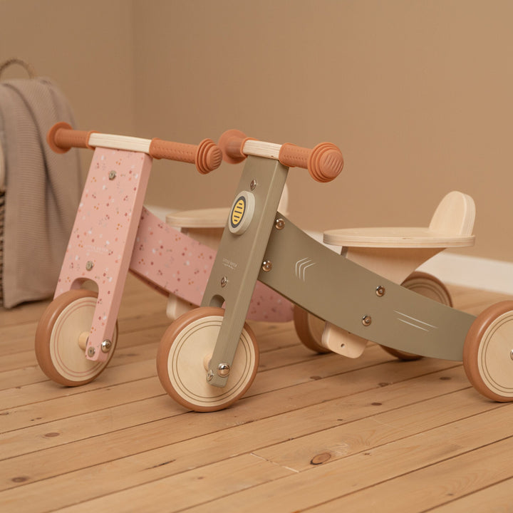 Little Dutch - Wooden Tricycle - Pink - Mabel & Fox