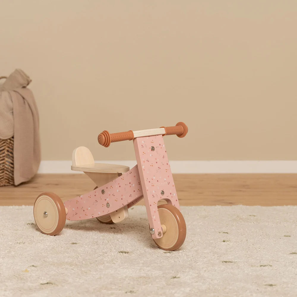 Little Dutch - Wooden Tricycle - Pink - Mabel & Fox