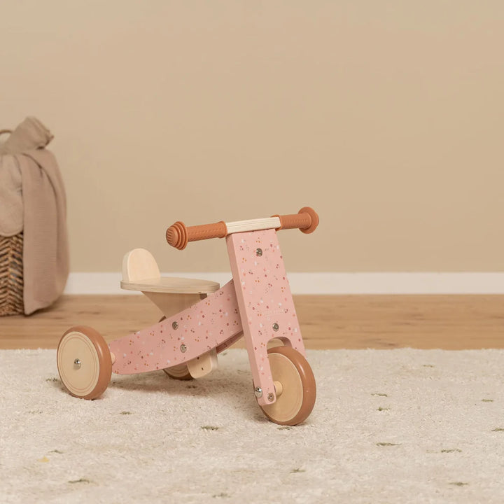 Little Dutch - Wooden Tricycle - Pink - Mabel & Fox