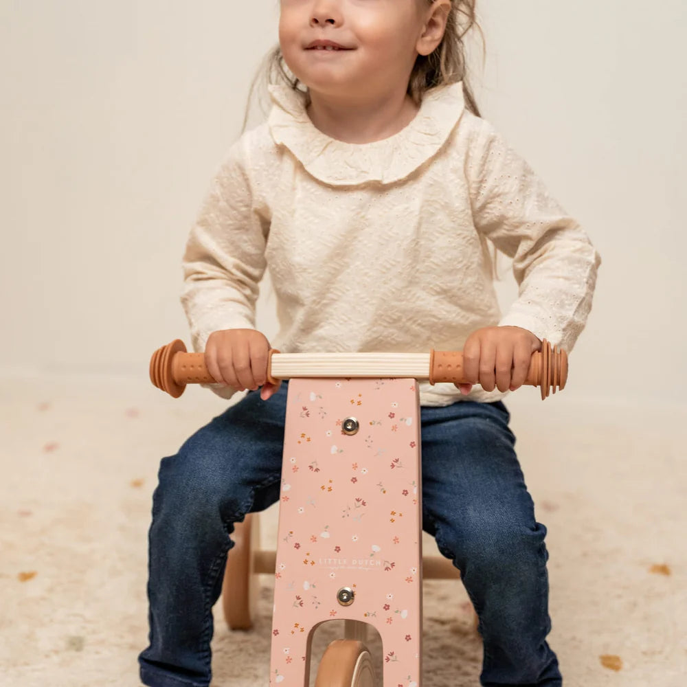 Little Dutch - Wooden Tricycle - Pink - Mabel & Fox