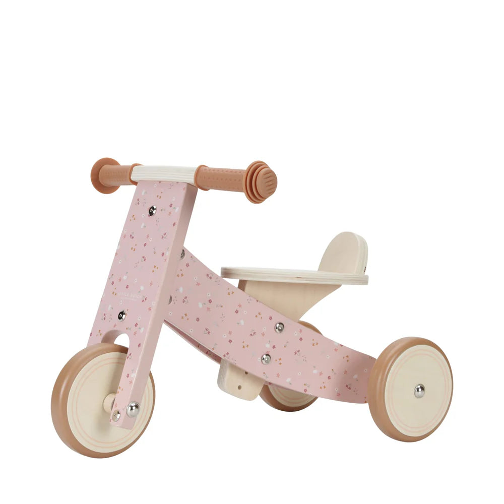 Little Dutch - Wooden Tricycle - Pink - Mabel & Fox