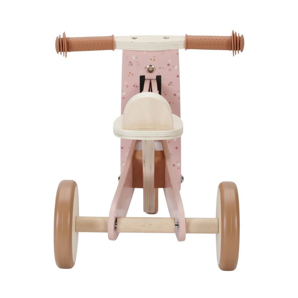 Little Dutch - Wooden Tricycle - Pink - Mabel & Fox