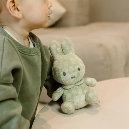 Little Dutch x Miffy - Cuddle Toy - Green Flower 20cm - Mabel & Fox