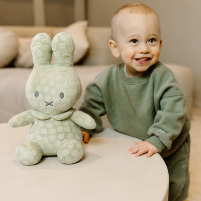 Little Dutch x Miffy - Cuddle Toy - Green Flower 30cm - Mabel & Fox