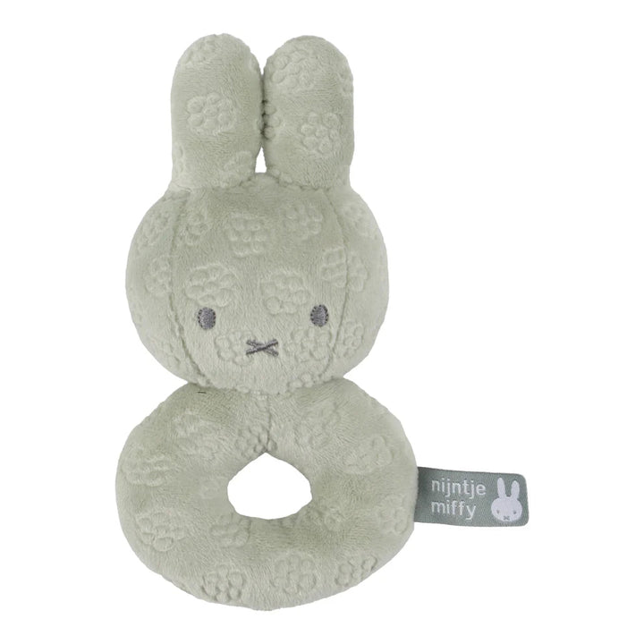 Little Dutch x Miffy - Green Flower Rattle - Mabel & Fox