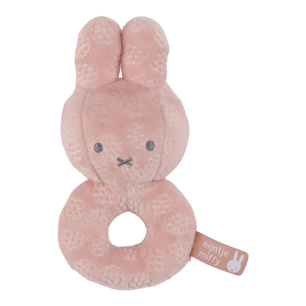 Little Dutch x Miffy - Pink Flower Rattle - Mabel & Fox