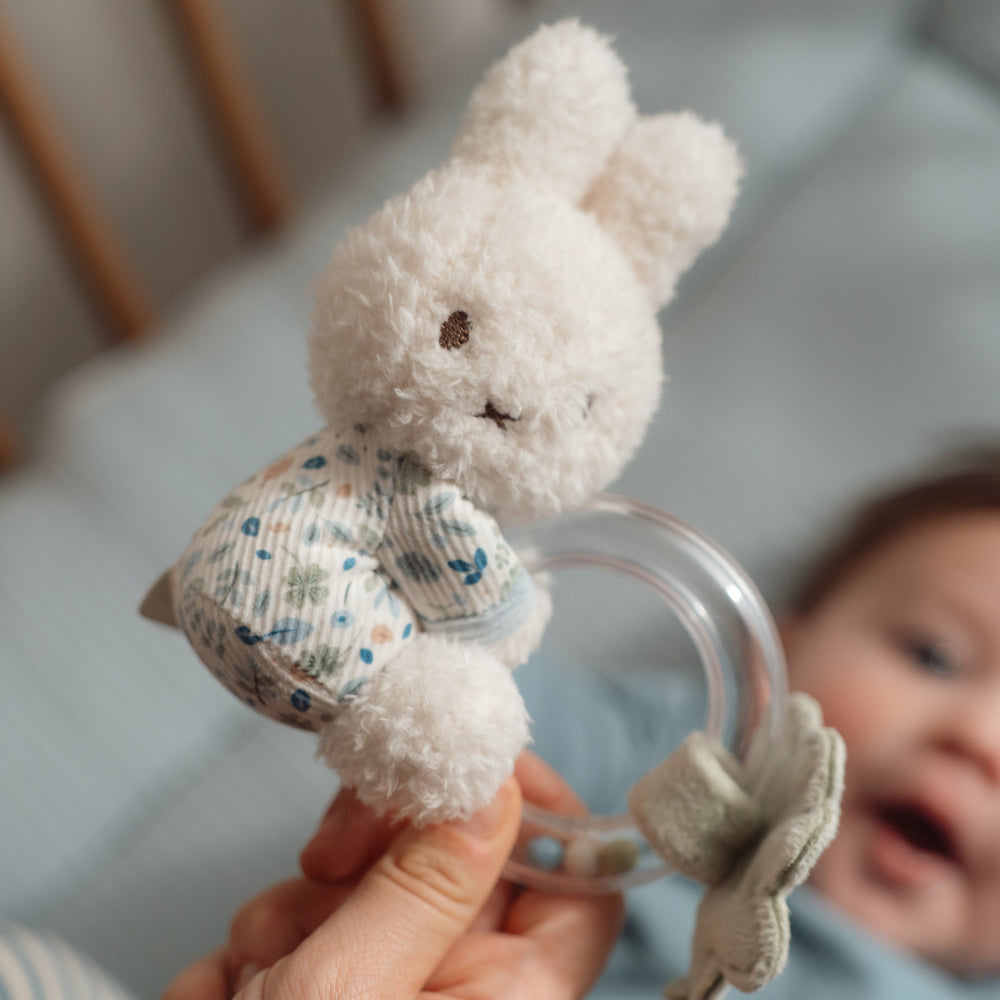 Little Dutch x Miffy - Rattle Ring - Lucky Leaves - Mabel & Fox