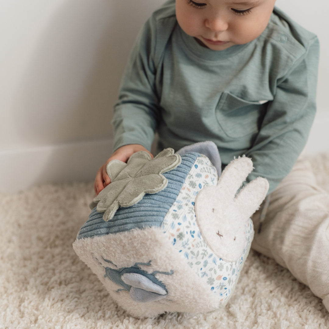Little Dutch x Miffy - Soft Activity Cube - Lucky Leaves - Mabel & Fox