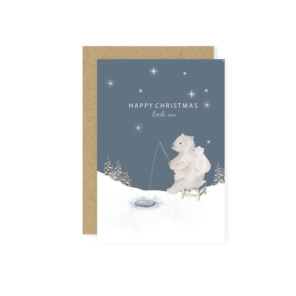 Little Roglets - Christmas Card - Polar Bear - Mabel & Fox