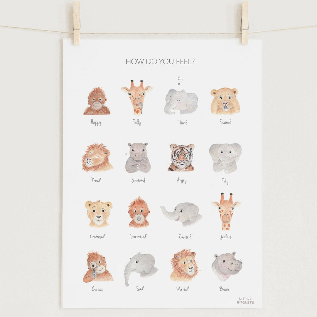 Little Roglets - Art Print - Feelings - Mabel & Fox