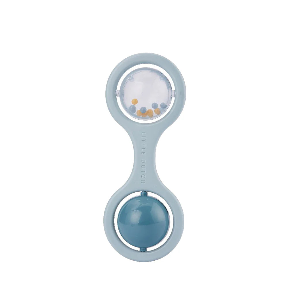 Little Dutch - Ball Rattle - Blue - Mabel & Fox