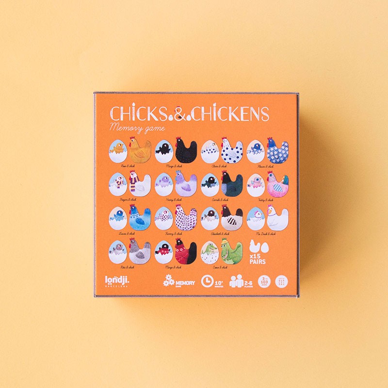 Londji – Chicks and Chickens - Memory Game - Mabel & Fox